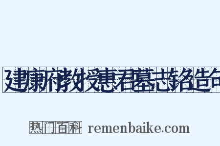 建康府教授惠君墓志铭造句是什么意思的图片